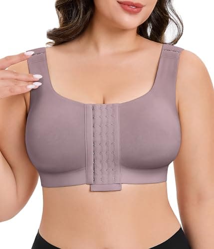 CYDREAM Wireless Post-Surgery Bra with Compression Front & Adjustable Straps