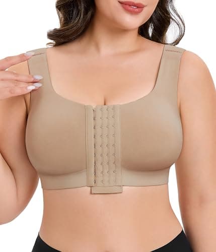 CYDREAM Wireless Post-Surgery Bra with Compression Front & Adjustable Straps