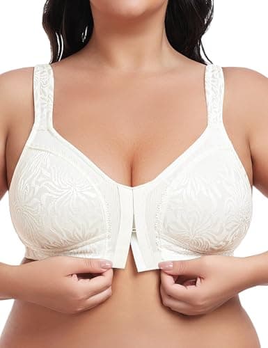 Wingslove Women's Front Closure Minimizer Bra Plus Size