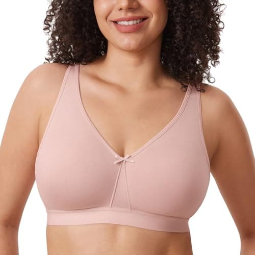 AISILIN Women's Plus Size Wireless Cotton Bra for Comfort Sleep