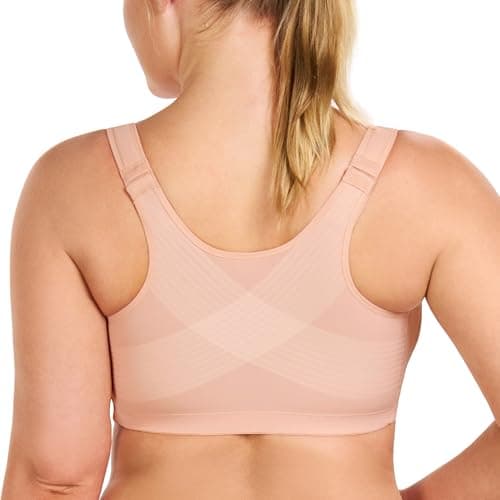 HSIA Women's Front Closure Posture Minimizer Bra - Plus Size Back Support