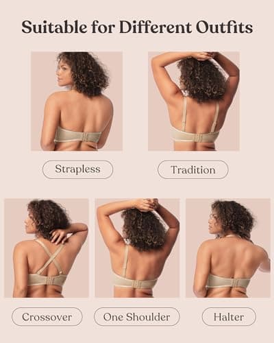 HSIA Plus Size Underwire Bra for Women Large Bust