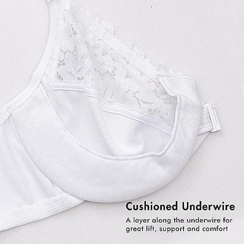 Delimira Women's Plus Size Full Coverage Underwire Support Bra