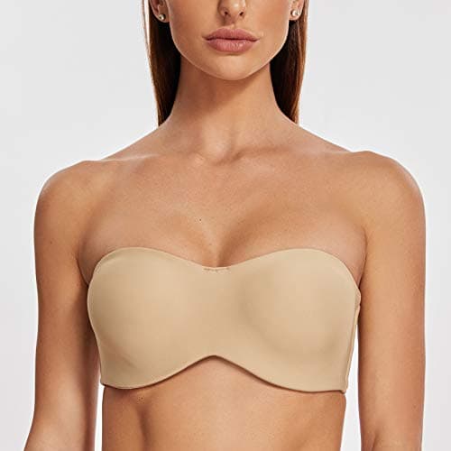 MELENECA Large Bust Minimizer Strapless Bra with Underwire