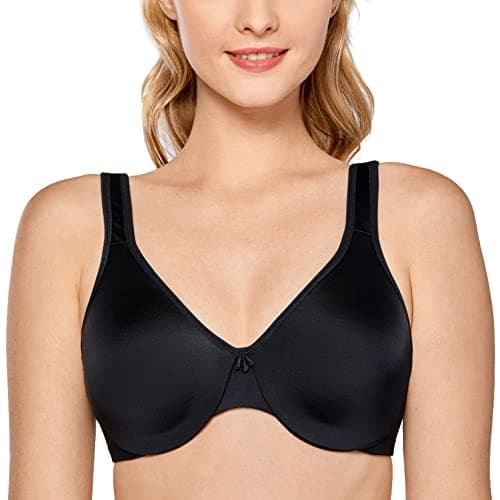 DELIMIRA Plus Size Minimizer Underwire Bra for Smooth Coverage