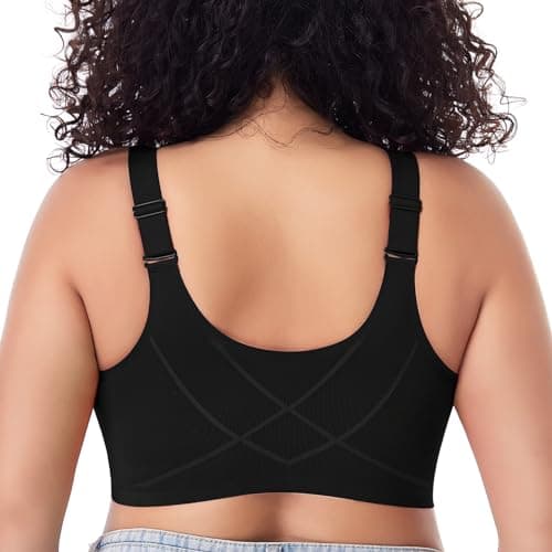 Front Closure Wireless Posture Bra for Women