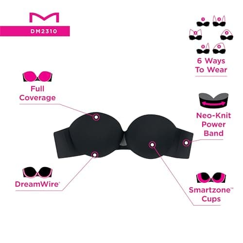 Maidenform Women's Dreamwire Strapless Underwire Bra