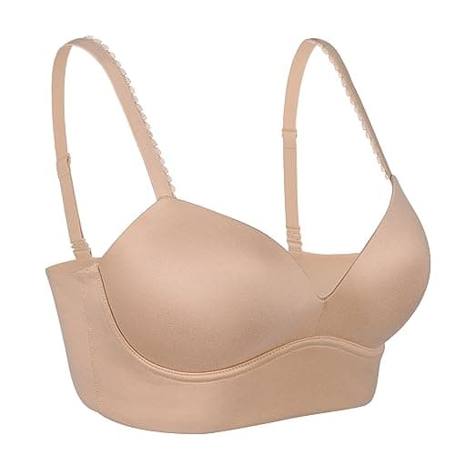 Longline Bras for Women(Beige,38B)