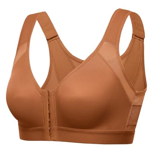 DELIMIRA Women's Front Closure Posture Bras Full Coverage No Underwire Back Support