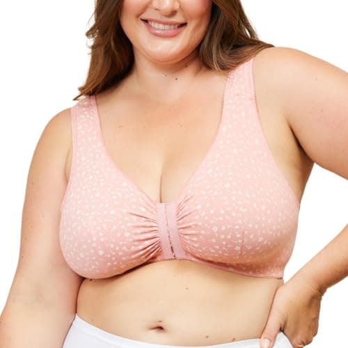 LEADING LADY Women's Cotton Front-Closure Leisure Bra