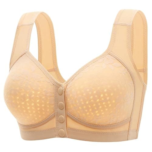 Uorcsa Comfortable Daisy Bra for Seniors, Light and Breathable Sleep Bra
