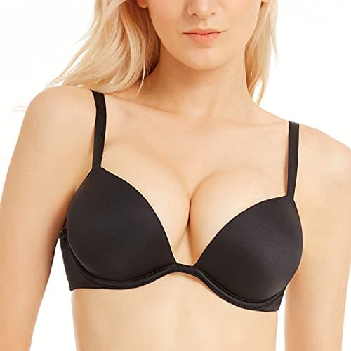 Women's Push-Up Bra with Deep V Plunge