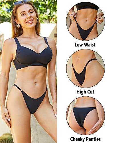 Adjustable Seamless Women's String Bikini Underwear Pack - XS-L