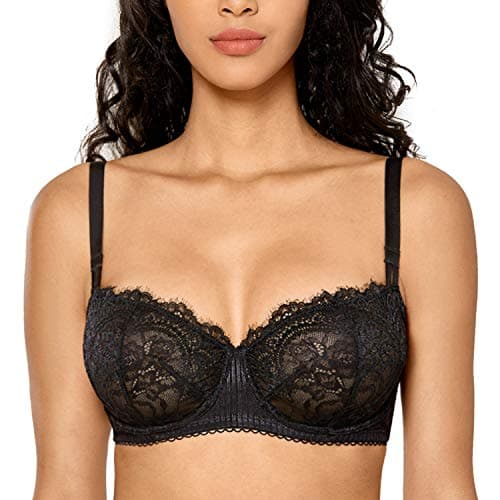 Sexy Lace Plus Size Balconette Bra for Women