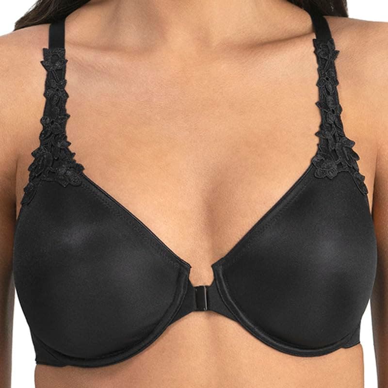 Dominique Women's Meryl Fiber Front Closure Minimizer Bra 30B-44F #7050