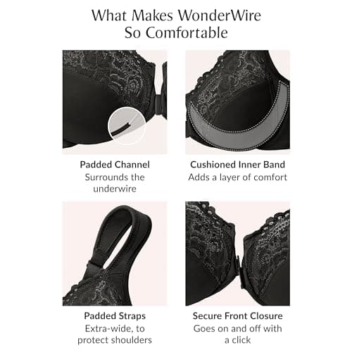 Women's Glamorise Wonderwire Front-Closure Bra #1245