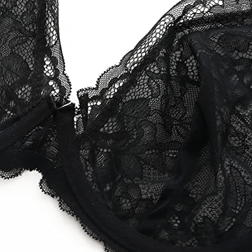 Wingslove Deep V Lace Bralette for Women Underwire