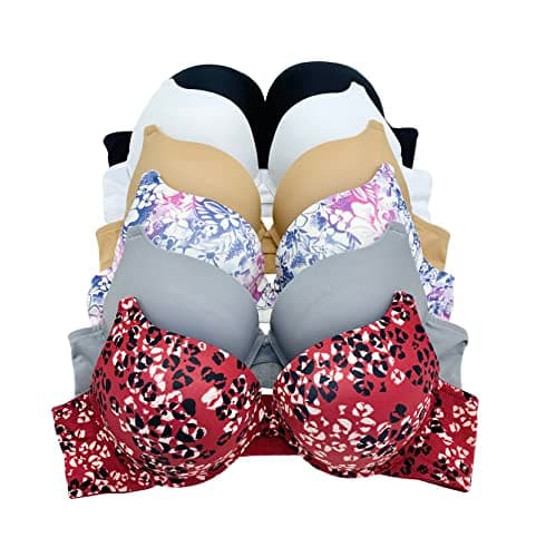 6pcs Iheyi ADD 2-Cuppushup Bra, Extreme Thick Padding, 32B-40C