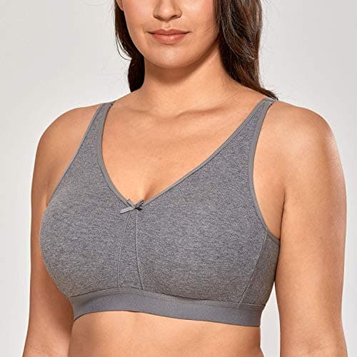 AISILIN Women's Wireless Plus Size Sleep Bra