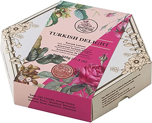 Haci Bekir Assorted Turkish Delight Gourmet Box - Vegan, Gluten-Free