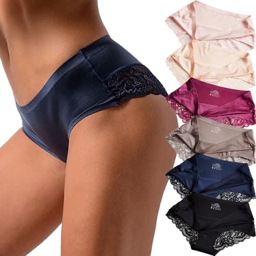 Women's Satin Bikini Underwear - Sexy, Seamless, and Breathable