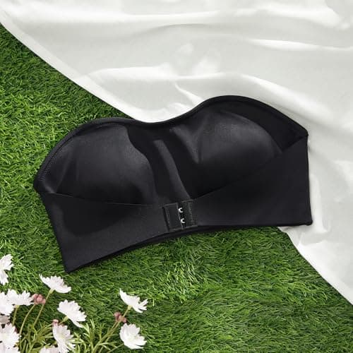 DEANGELMON Non-Slip Silicone Strapless Bra for Women