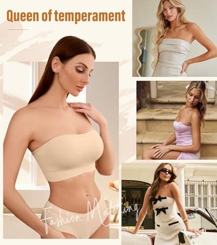 DEANGELMON Comfortable Non-Slip Seamless Padded Bralette