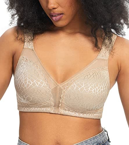 HACI Women's Minimizer Bra - Large Bust Support, Full Coverage, Plus Size