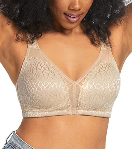 HACI Women's Minimizer Bra - Large Bust Support, Full Coverage, Plus Size