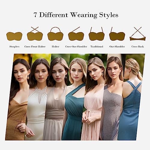 Jacquard Strapless Bra for Large Bust
