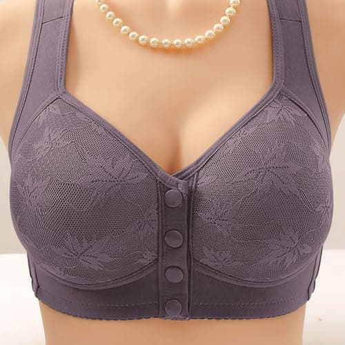 GOHRSHA Ellymuse Daisy Bras for Older Women Wireless Push Up Comfortable Sleep Bras