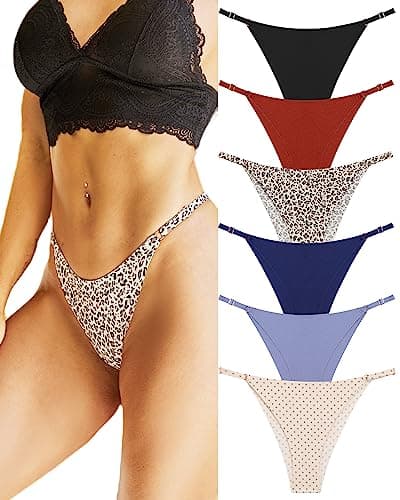 Adjustable Seamless Women's String Bikini Underwear Pack - XS-L