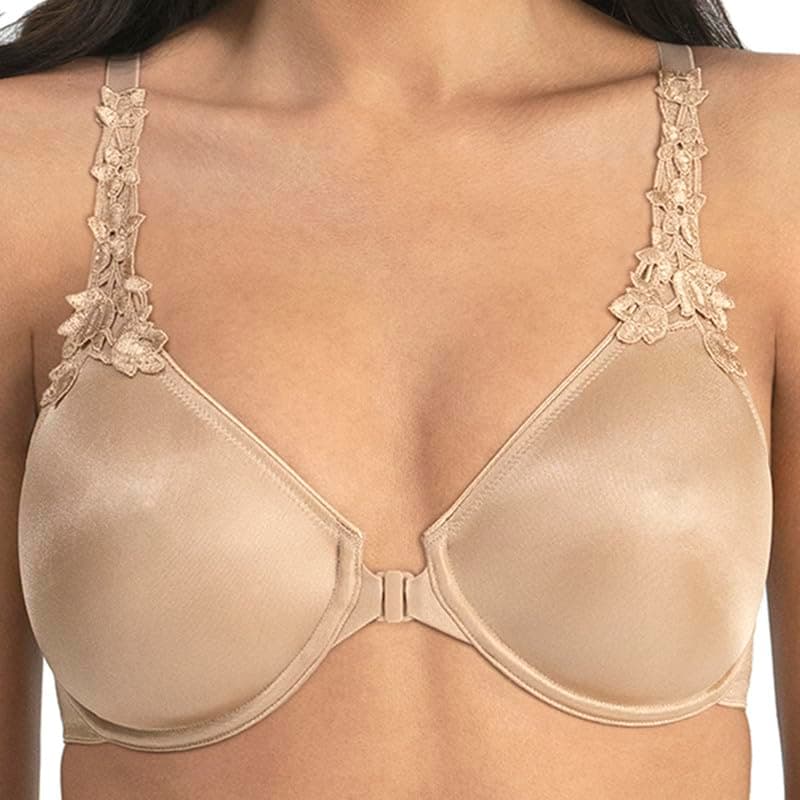 Dominique Women's Meryl Fiber Front Closure Minimizer Bra 30B-44F #7050