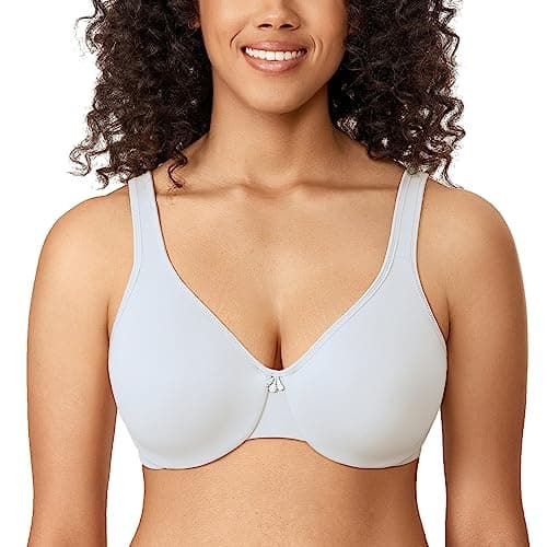 DELIMIRA Plus Size Minimizer Underwire Bra for Smooth Coverage