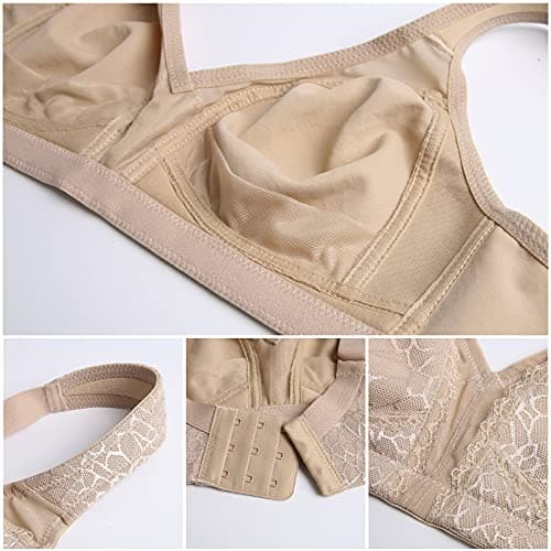 HACI Women's Minimizer Bra - Large Bust Support, Full Coverage, Plus Size
