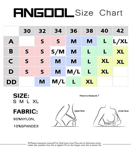 Angoool Wireless Slip-On Bralette with Silicone Bandeau Tops