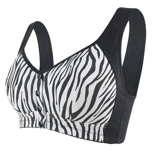 FHTECO Thin Cup Wireless Bras for Older Women