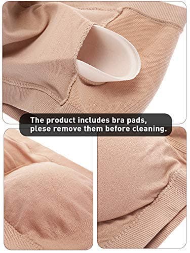 Boao Women's Padded Strapless Bralette Tube Top