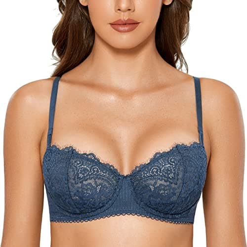 Sexy Lace Plus Size Balconette Bra for Women