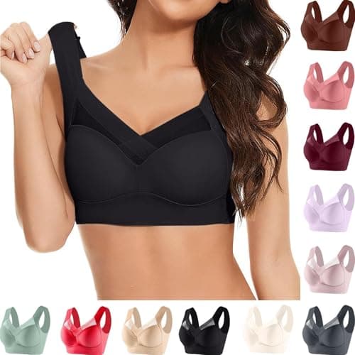 Zen Chic Seamless Wireless Posture Correcting Push Up Bra for Seniors