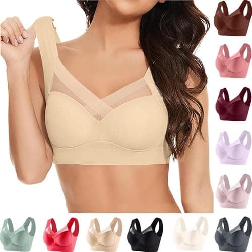 Zen Chic Seamless Wireless Posture Correcting Push Up Bra for Seniors