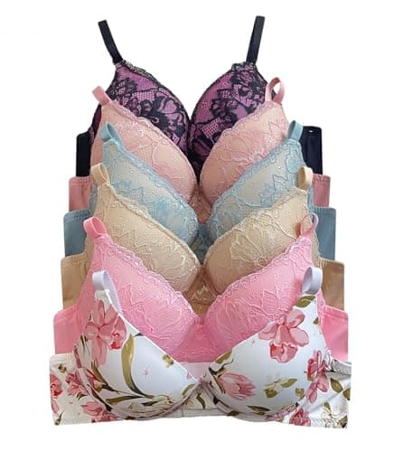 6pcs Iheyi ADD 2-Cuppushup Bra, Extreme Thick Padding, 32B-40C