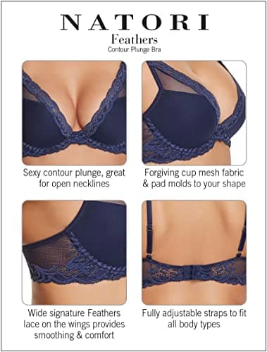 Natori Feathers Contour Plunge Braeração