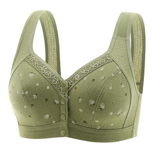 Hnodov Glamorette Snap Front Bra for Older Women