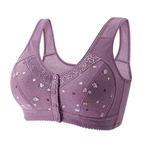 Comfortable Breathable Daisy Bra for Older Women Plus Size No Underwire