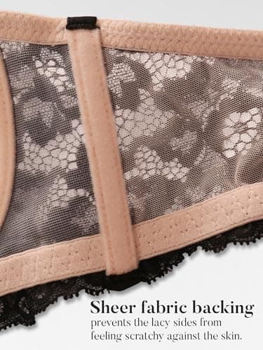 Zossav Push Up Underwire Bra - Add 1 Cup, Multiway Convertible Lace