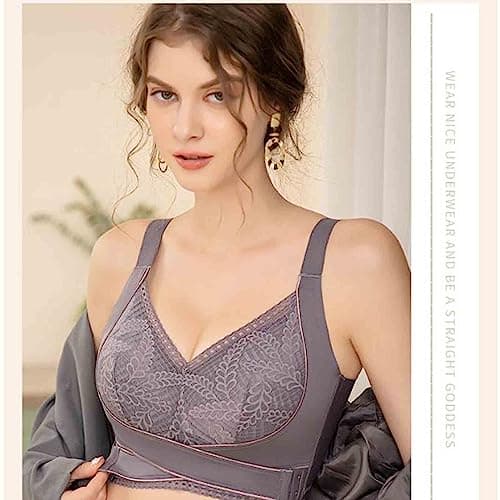 Kendally Comfortable Corset Bra with Lace and Side Buckles for Older Women