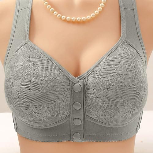 GOHRSHA Ellymuse Daisy Bras for Older Women Wireless Push Up Comfortable Sleep Bras