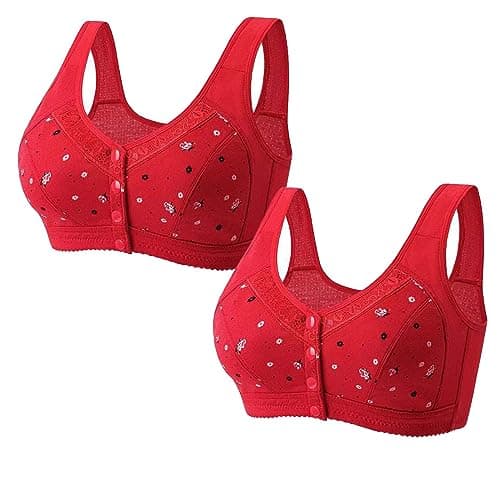 Hnodov Glamorette Snap Front Bra for Older Women