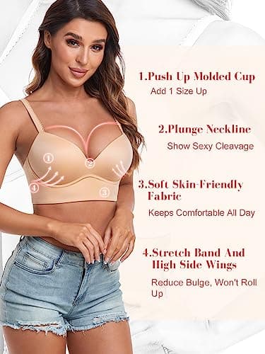 HACI Women's Padded Longline Bras